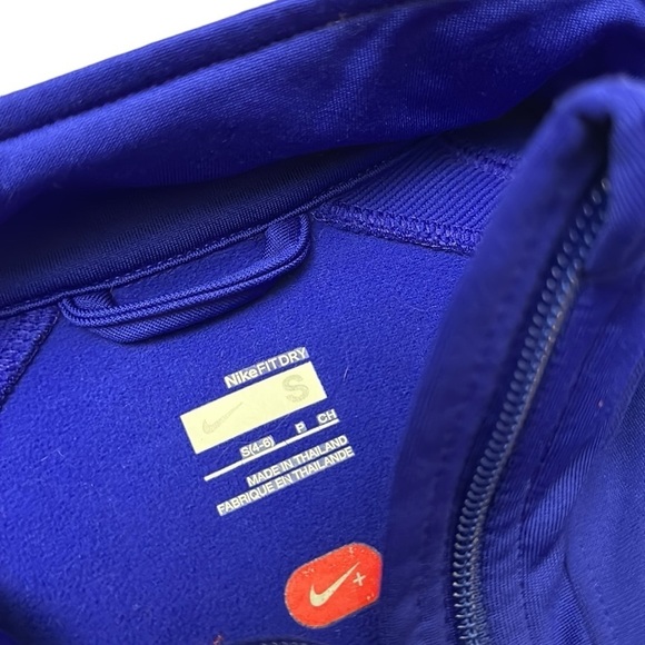 Nike Fit Dry Zip Up Size Small Dark Blue - Picture 2 of 5